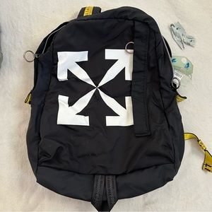 OFF-WHITE 20 Classic Arrow Series Printing Backpack